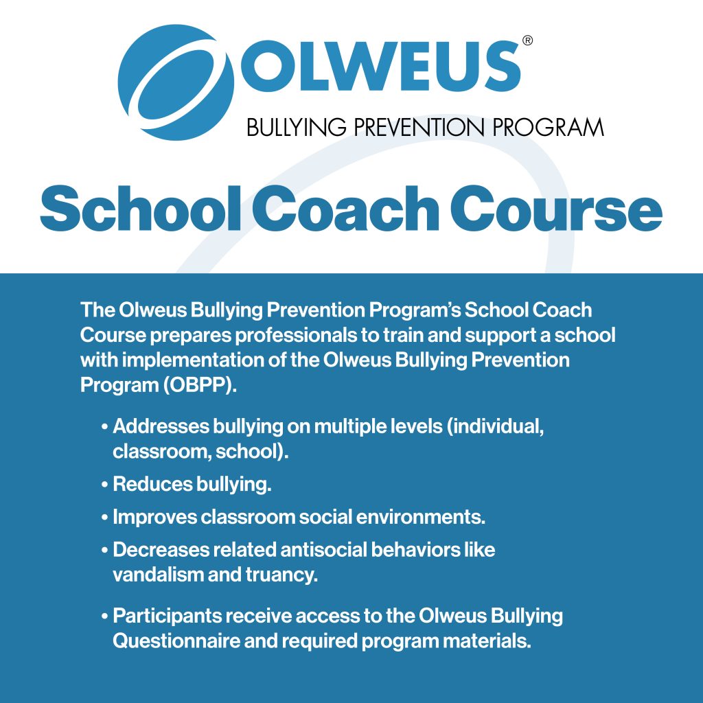 Olweus-Coach-Course-Social-General OBPP School Coach Course social graphic